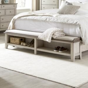 Liberty Furniture Bedroom King Uph Bench Footboard 457-BR16FS at Klingman's